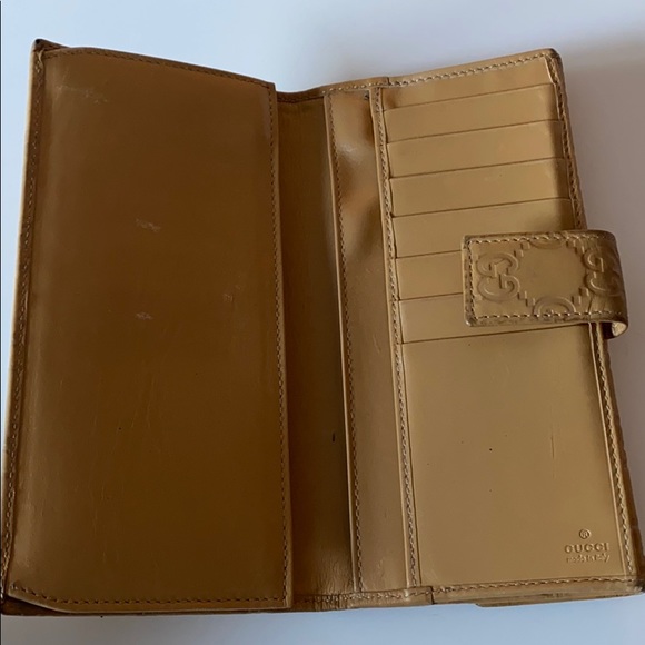 Auth Gucci “Guccissima” Long Leather Wallet Tan - Picture 6 of 10